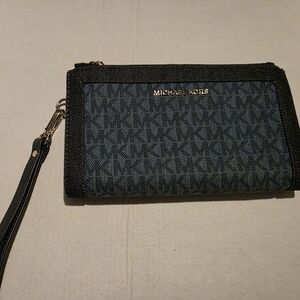 Michael Kors Denim Wristlet Wallet